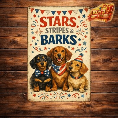 American Patriotic Metal Tin Sign Home Wall Decor Vintage Art