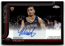 Micah Peavy Chrome NBA 2025 Auto