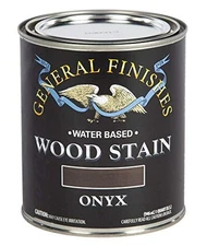 General Finishes 1 Quart Onyx Water Based Wood Stain Low Odor Low VOC