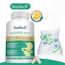 Probiotic Capsules + Digestive Enzymes Duo Promotes Digestive Health 120capsules