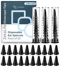 ZetaLife Otoscope Cover Plastic Otoscope Specula Tips, Disposable Ear Specula...