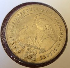 médaille touristique monnaie de paris haut-Rhin centre reintroduction hunawihr