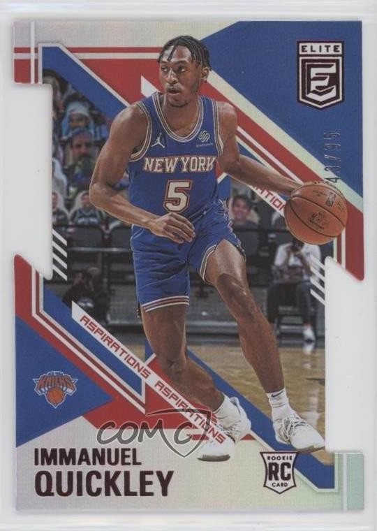 2020-21 Donruss Elite Rookies Aspirations 43/95 Immanuel Quickley #123 d3b