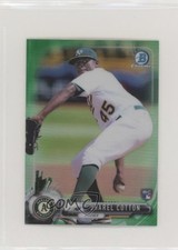 2017 Bowman Chrome Minis Base Rookies Green Refractor 72/99 Jharel Cotton 0m8
