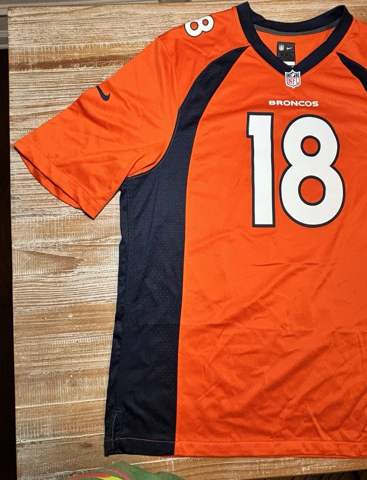 Футболка Denver Broncos Nike On Field Jersey Peyton Manning размер XXL оранжевая NFL - Изображение 4 из 4