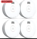SITERWELL GS525A-MG Compact 10 Year Battery Powered Smoke Detector 2 pack=4