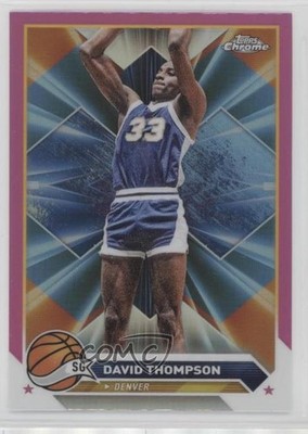 2023-24 Topps Chrome Pink Refractor David Thompson #116 HOF 10a4