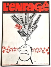 RARE J.J. PAUVERT EO 1968 REVUE L'ENRAGÉ N ° 10 SINÉ + COBB + WOLINSKI + SÉSAMO