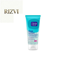 Clean Clear Oil-Free Deep Action Exfoliating Acne Face Wash, Facial Cleanser 7oz