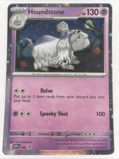 Houndstone SVP042 Cosmos Holo Rare Swirl Black Star Promo Pokemon TCG LP