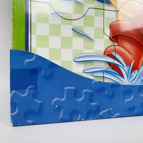 Winnie The Pooh Wood Puzzle Kids 9 Pieces Splash Raincoat Disney MB Bear - Picture 7 of 16