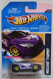 2012 Hot Wheels #122 HW All Stars 2//10 Renault MEGANE TROPHY Red Variant White10