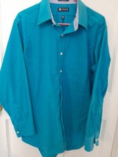 Mens Chaps 16-16 1/2 32/33 Classic Fit Oxford Cotton And Polyester Nice Conditio