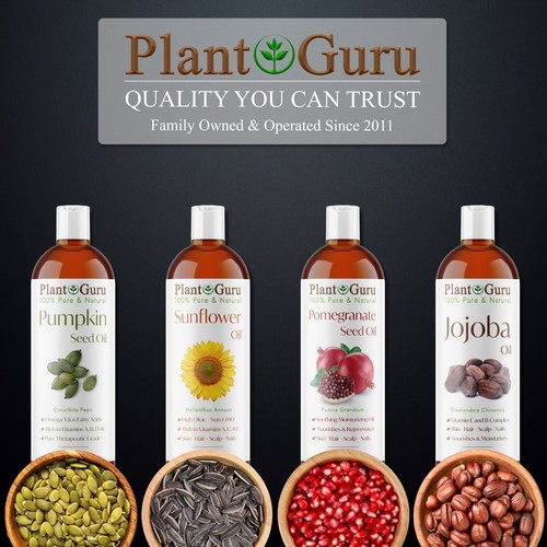 32 oz. Carrier Oil Bulk 100% Pure Natural Cold Pressed For Skin, Hair , Massage - Picture 195 of 273