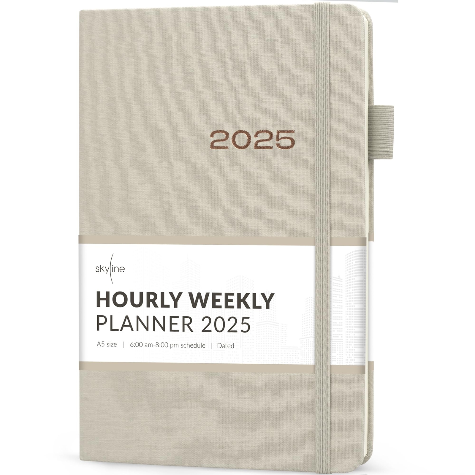 Skyline Dated Hourly Weekly Planner 2025 – Agenda & Daily Appointment Book – ...