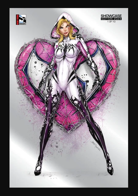 NYCC Silver Showcase Jamie Tyndall SIGNED FOIL GWEN HEART COA Toploader LTD 10