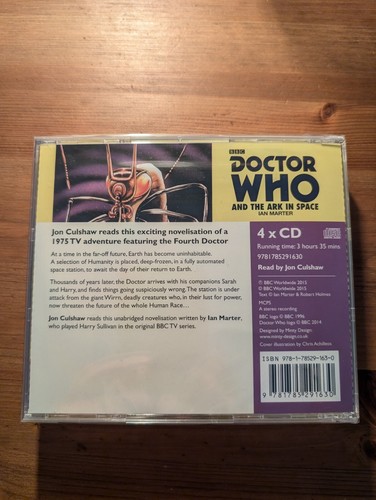 Doctor Who and the Ark in Space - Audiobook CD - Ian Marter John Culshaw - 2015 - Picture 2 of 4