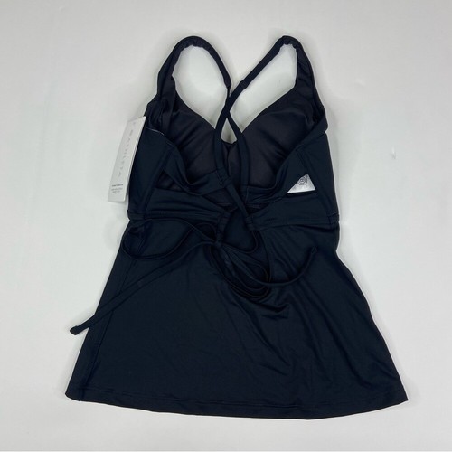 Athleta Triangle Tankini Swim Black D-DD New Size Small - Picture 4 of 6