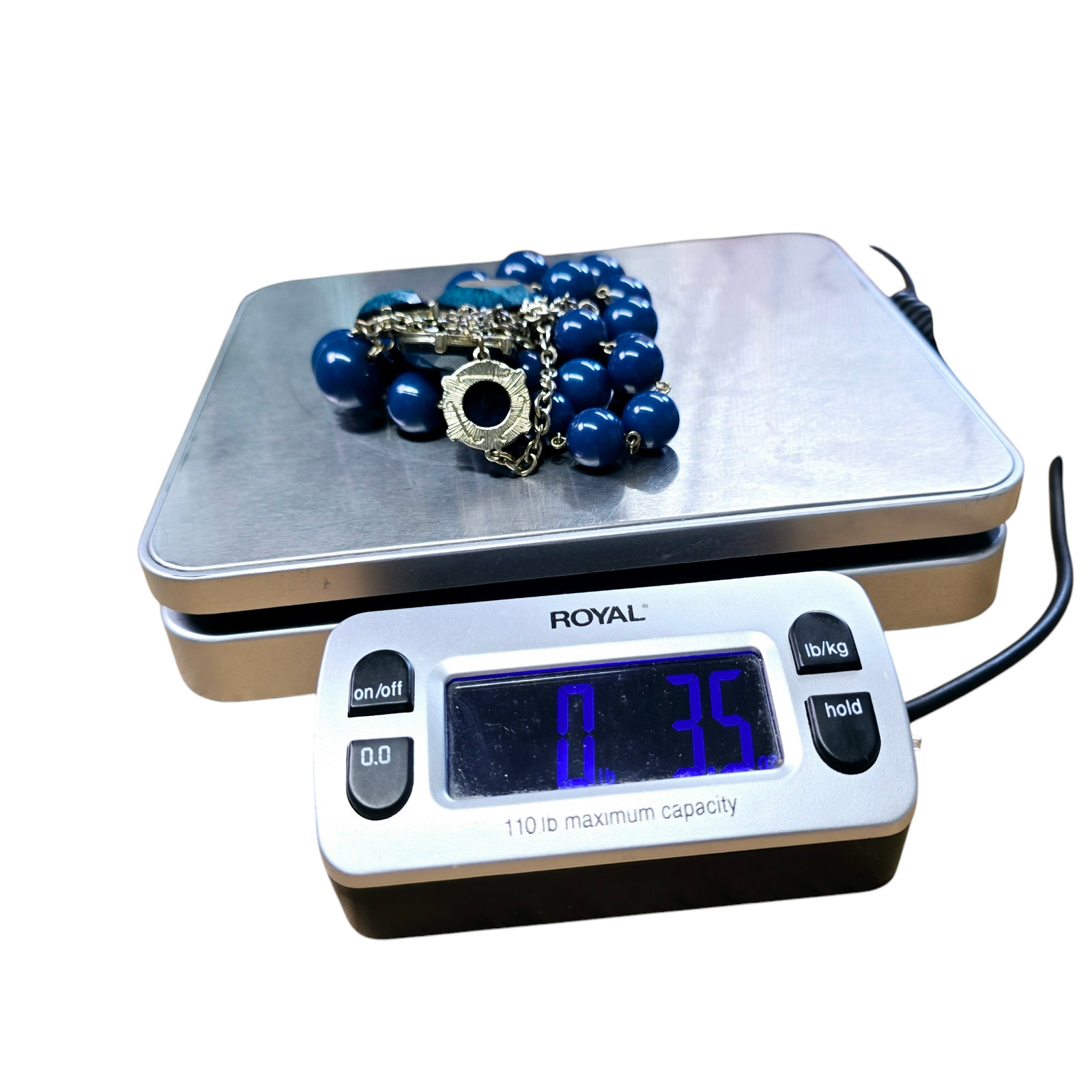 Gorgeous Multi-Stranded Blue Bead Statement Neckl… - image 10