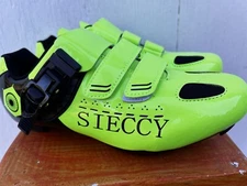 Sieccy Men Green Bike Shoes Green shoe Activewear Cycling Outdoors Shoe Size 40
