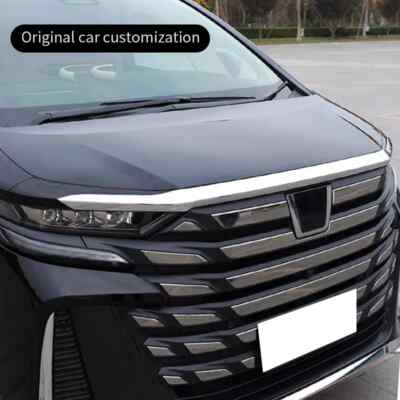 For 2023-2026 Toyota Alphard Vellfire 40 Series Hood Chrome Trim