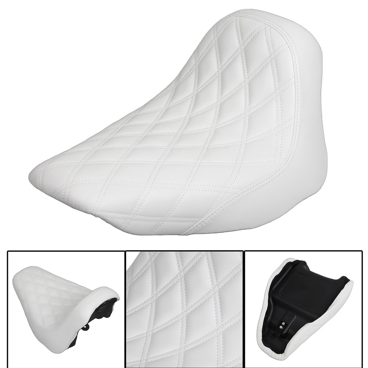 Renegade PU Leather Driver Solo Seat For Harley Heritage Softail