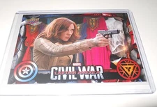 Marvel Captain America Civil War Trading Card Black Widow Scarlett Johansson #10