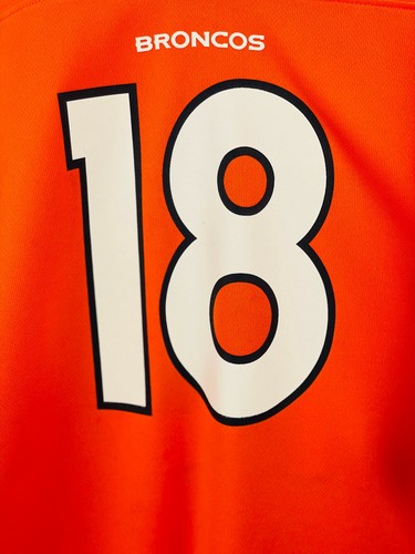 Peyton Manning Denver Broncos NFL Home Orange Game Jersey Youth XtraLarge 18/20 - Picture 3 of 12