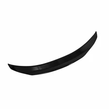 For Benz C-Class 15-21 Gloss Black PSM- Style Rear Trunk Spoiler Wing Flap Cover