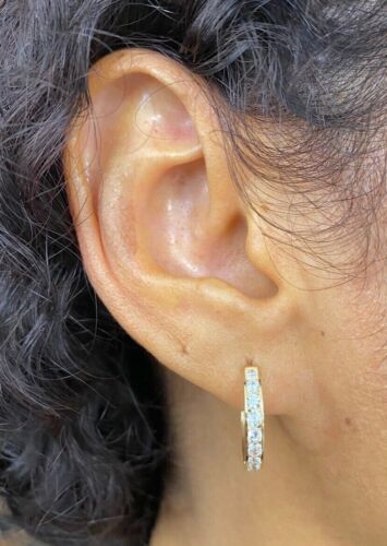 14K Solid Gold Hoop Earrings - 14K Real Gold Hoop - 2mm- 2.5mm - 3mm- ER247 - Picture 18 of 18