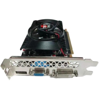 Pomya Tarjeta Gráfica GDDR5 de 4 GB, Tarjeta Gráfica para Juegos de 1000 MHz con Ventilador de