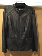 Gerry Weber Dark Bronze Biker Style Jacket Uk 16 - Brand New With Tags £160