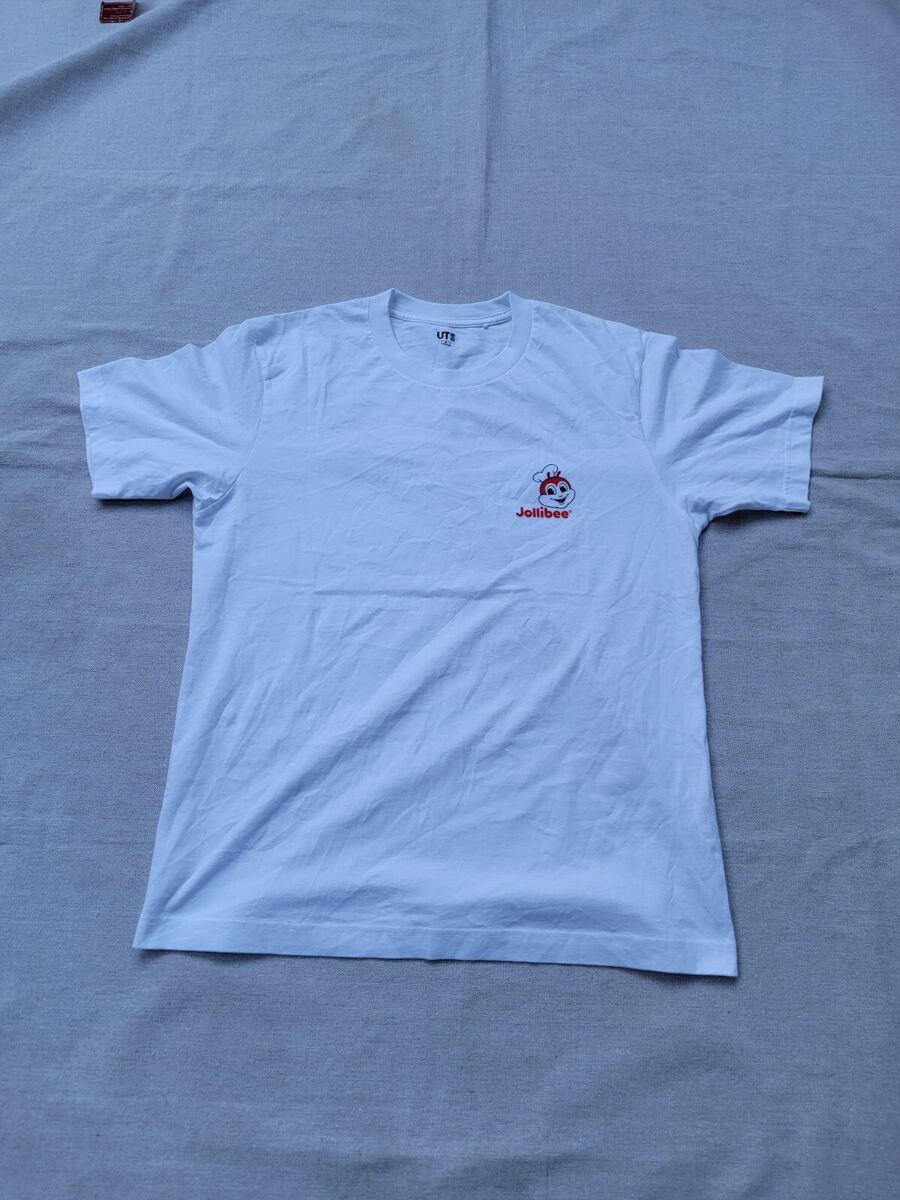 ユニクロJollibee コラボTシャツ ホワイト UNIQLO x Jollibee Collaboration T-Shirt Size Medium White | eBay