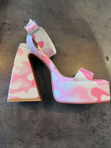 Ilona - Platform Sandals Pink Camo size 11 (Suits size 9-10) - Picture 4 of 5
