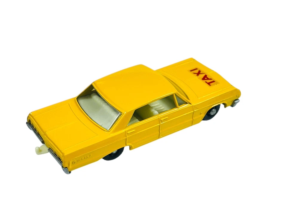 Matchbox Lesney No. 20 Base pintada Chevy Impala Taxi Cab con caja estilo E4 Foto 4 de 4