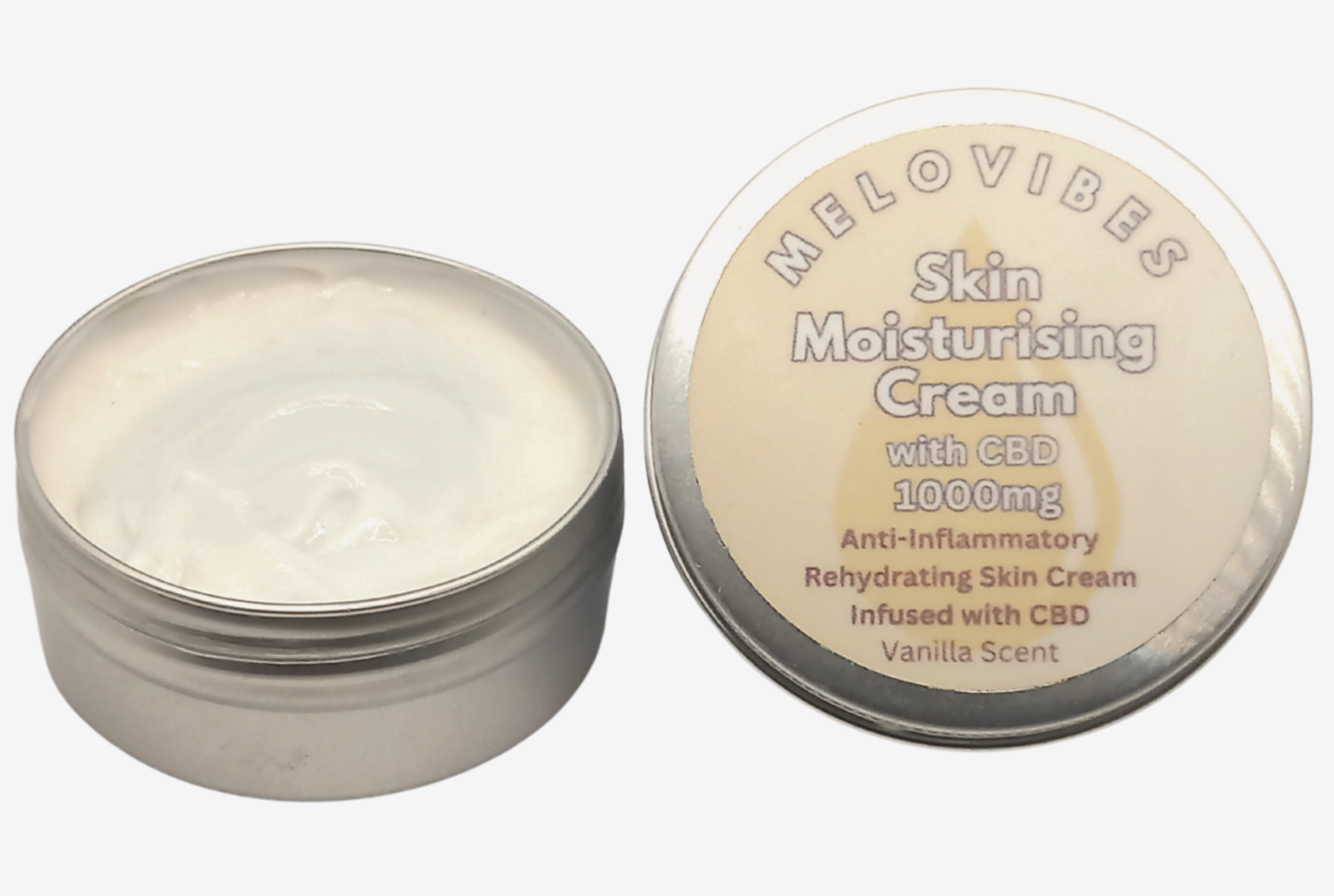 Pain Relief Cream - Organic CBD For Aches Sore Joints Muscle Skin 50ml Vanilla