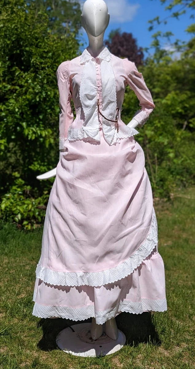 Pink top victorian gown
