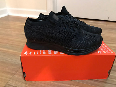 Nike Flyknit Racer Unisex Running Shoes Black Blackout