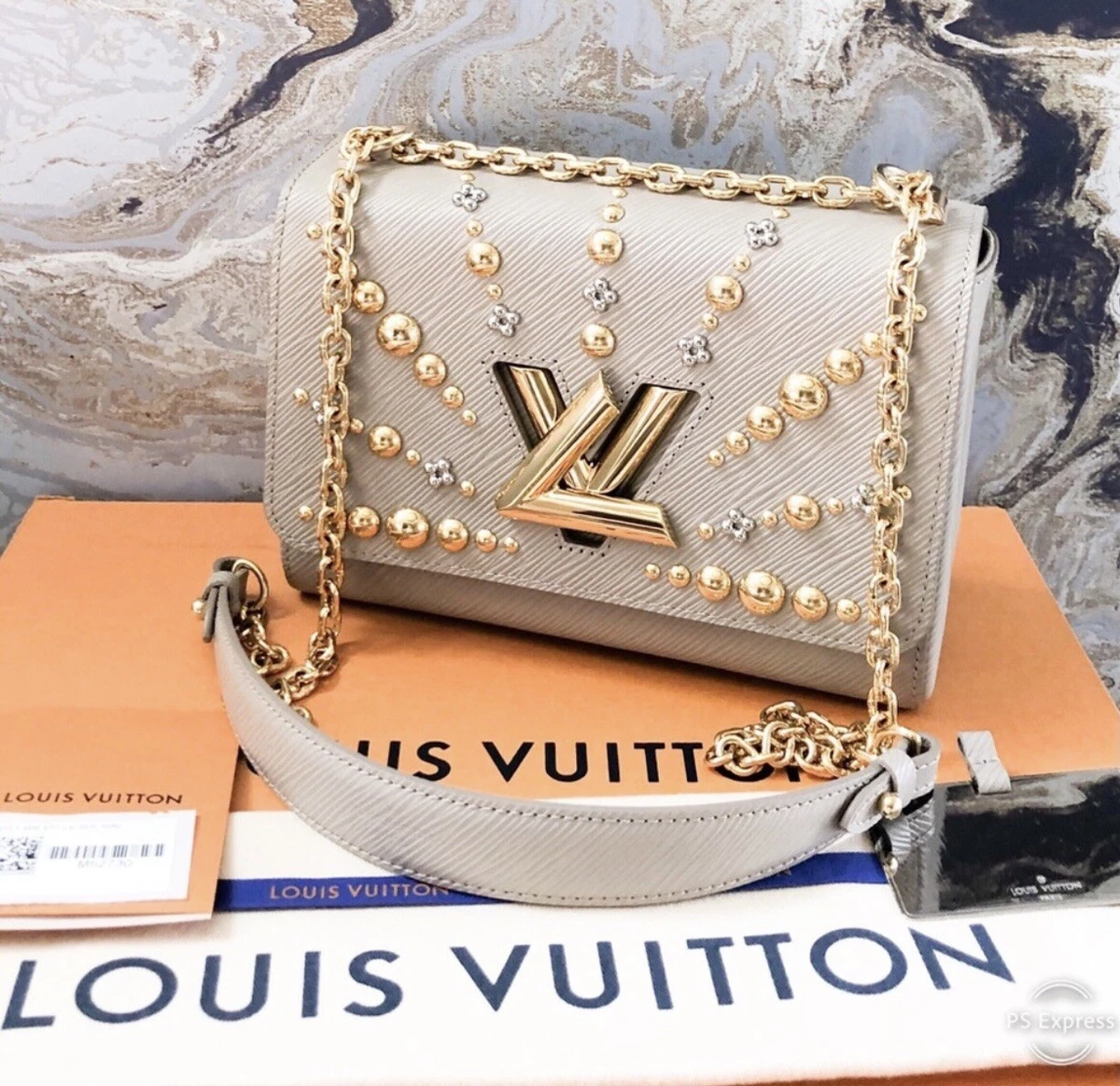 Louis Vuitton Twist MM Epi Patent Leather Shoulder Bag