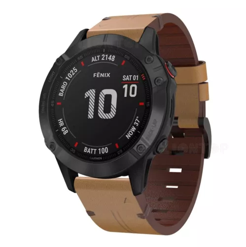 Correa de cuero Quickfit para Garmin Fenix 8 E 7 7X 7S 6 6X Pro 6S 5 5X Plus 3 bandas - Imagen 17 de 39
