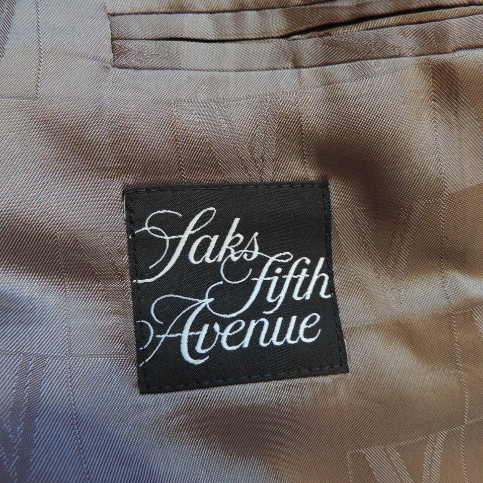 Versace Collection Blazer Mens 44R US Gray Pinstripe Silk Wool Single Breast EUC - Image 4 of 4