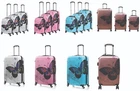 Hard Shell 4 Wheel Spinner Suitcase PC Luggage Trolley Case Cabin Hand Butterfly