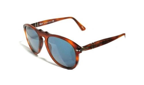 PERSOL 649 52 LIGHT HAVANA BLUE SUNGLASSES OCCHIALI CUSTOMIZED  PERSONALIZZATO | eBay