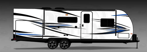 RV, Trailer, Toy Hauler, Camper, Motor-home Large Decals/Graphics Kit-K-0010