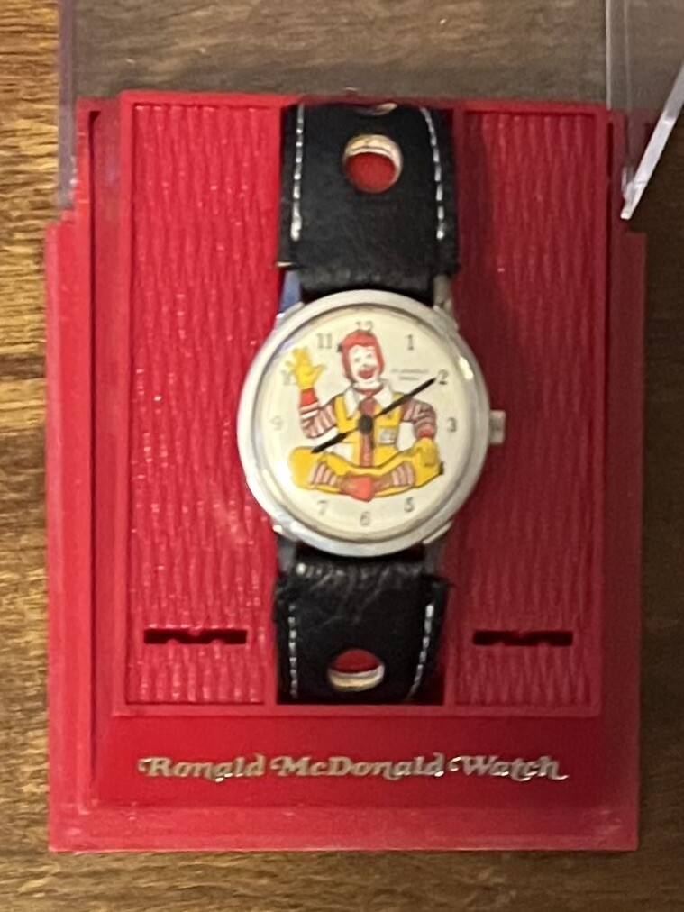 Ronald McDonald Watch Swiss 17 Jewels #1318 Vintage