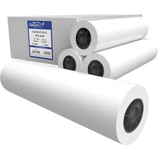 Alliance Wide Format Paper 24" x 150' CAD Bond 92 Bright 20lb. 4 Rolls w/2" Core