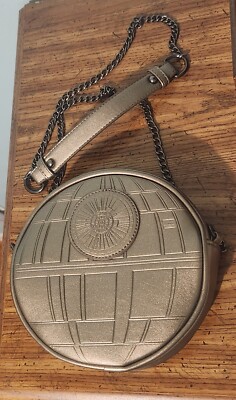 Bioworld Star Wars Death Star Purse, Silver, Chain Shoulder Strap, Gently Used