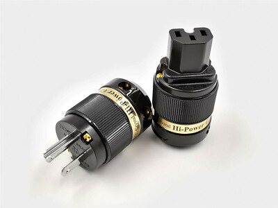 IeGO 8095-Ag Pure Silver Hi-End Power Plug and IEC Connector Black (10% off)