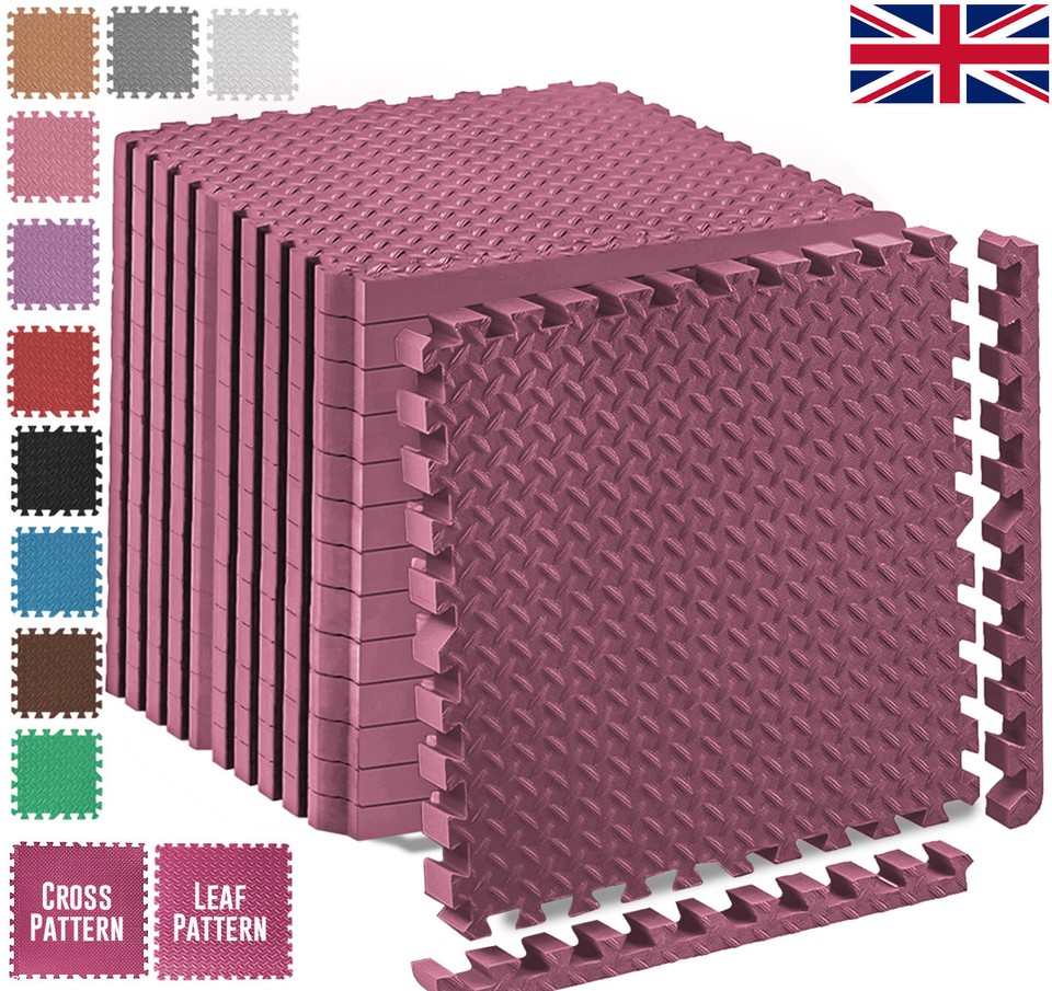 EVA INTERLOCKING FLOOR MATS SOFT FOAM GYM FLOORING MAT YOGA TILES 25 MM ...