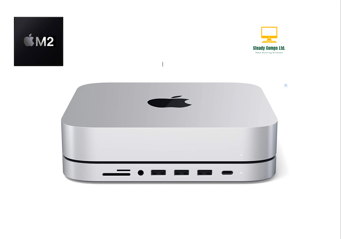 Apple Mac Mini M2/8+10-Core/16GB RAM/2TB SSD Power Pack+Hub/Windows  11+Office